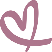 Pink heart logo icon